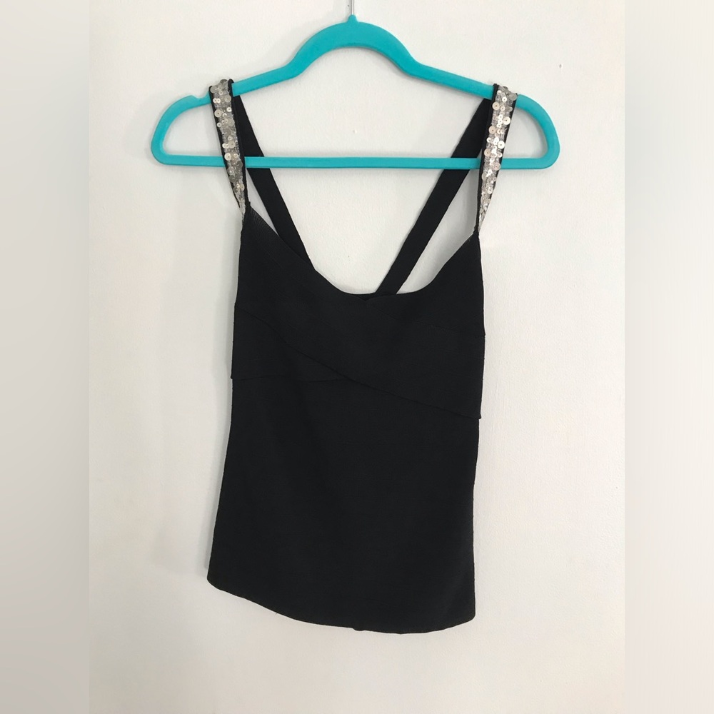 Sequin Strap Top